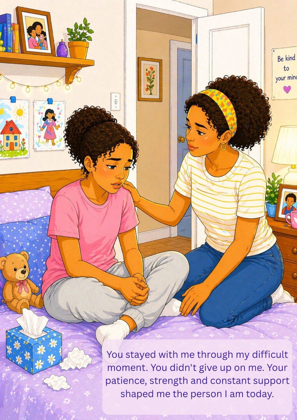 Mother and daughter sample page preview